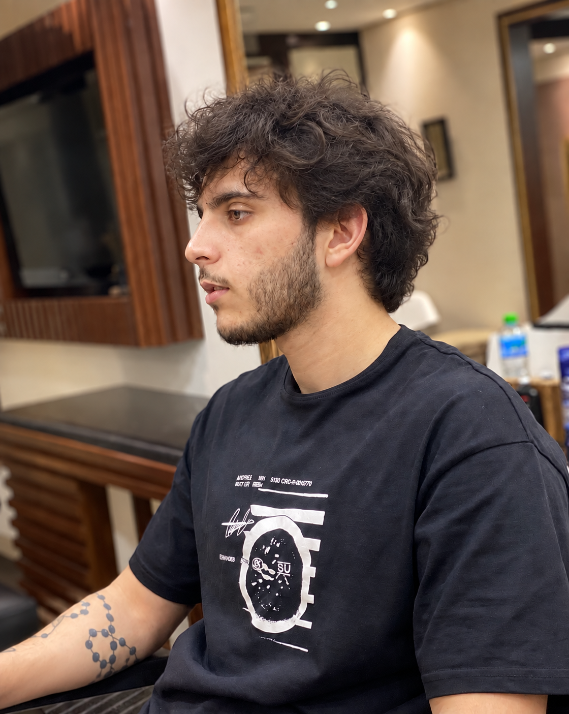RK Salon client before his haircut